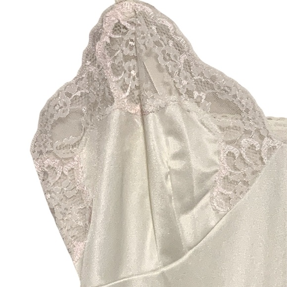 NWT Vintage French Maid Full Length Slip in Ivory & Pale Pink | Size 36 - Picture 5 of 12